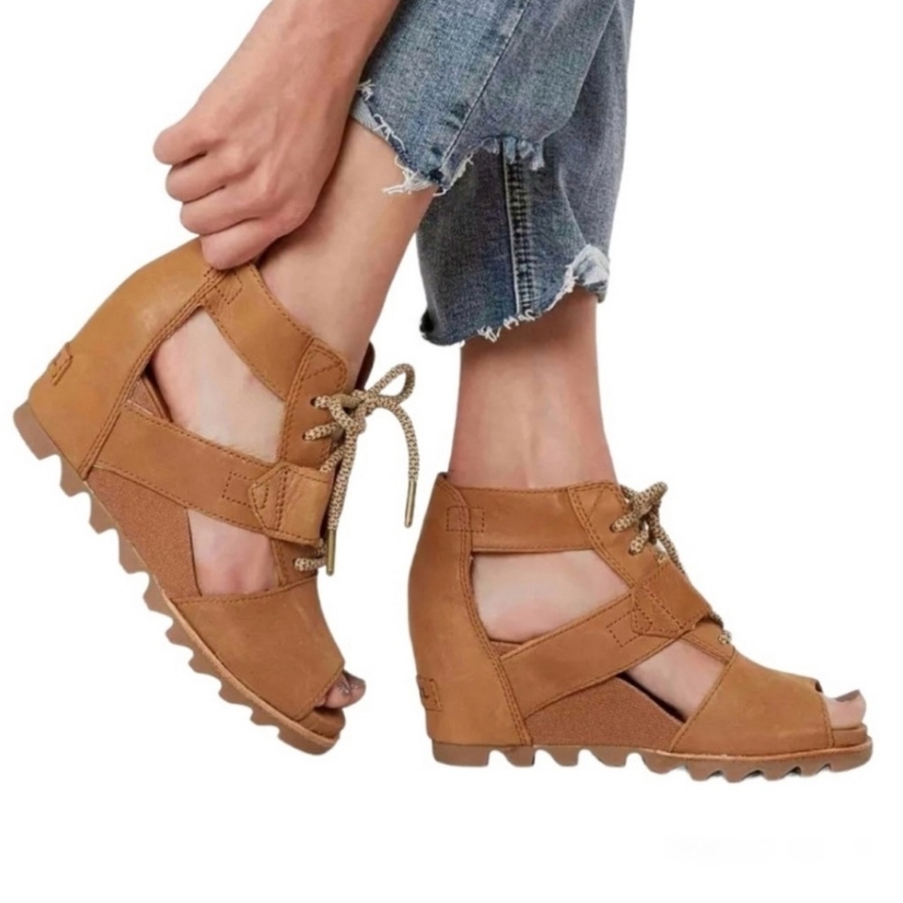 Sorel Joanie Lace Wedge Sandal size 7.5